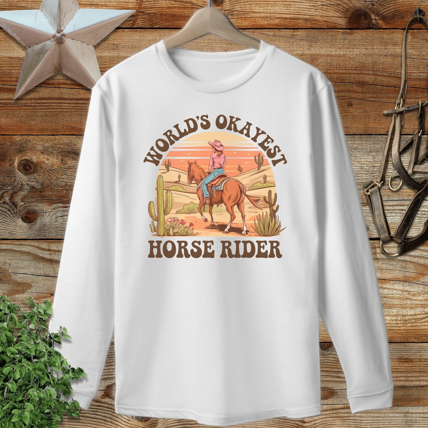 Okayest Horse Rider Long Sleeve Tee