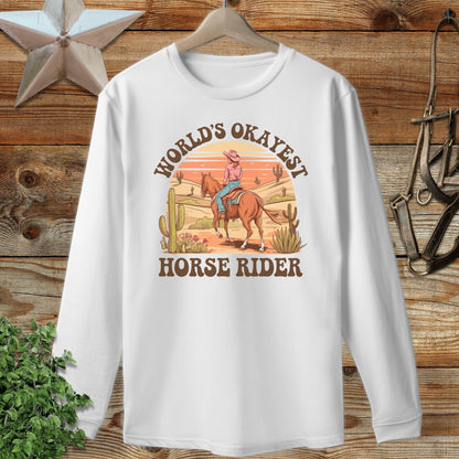 Okayest Horse Rider Long Sleeve Tee