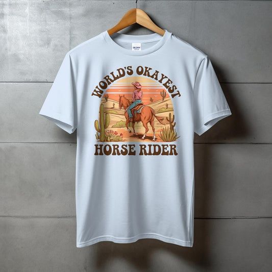 Okayest Horse Rider Softstyle Tee