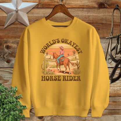 Okayest Horse Rider Sweatshirt