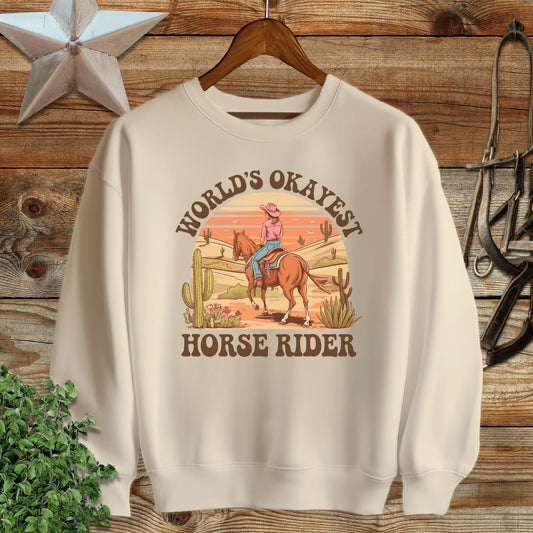 Okayest Horse Rider Sweatshirt
