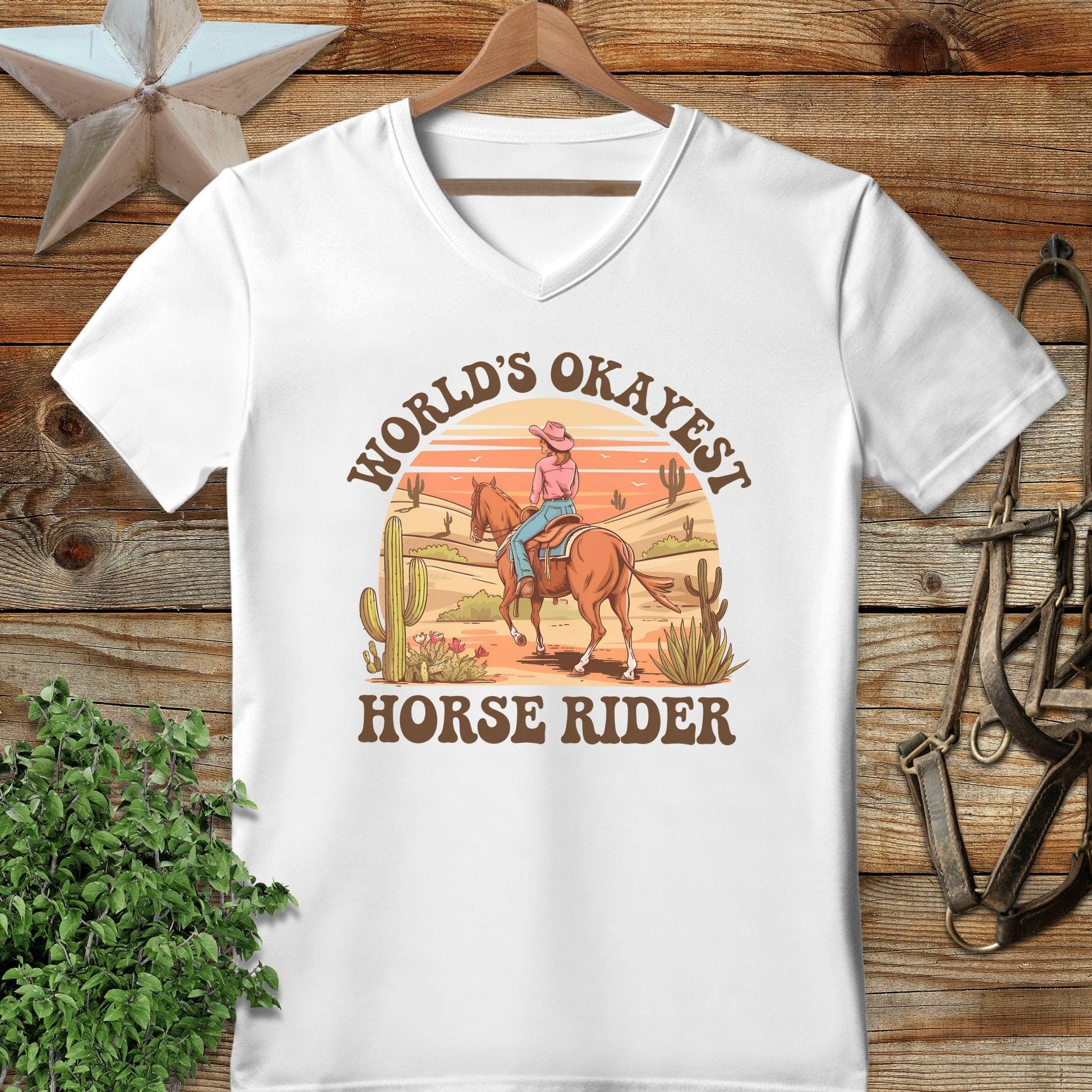 Okayest Horse Rider V-neck