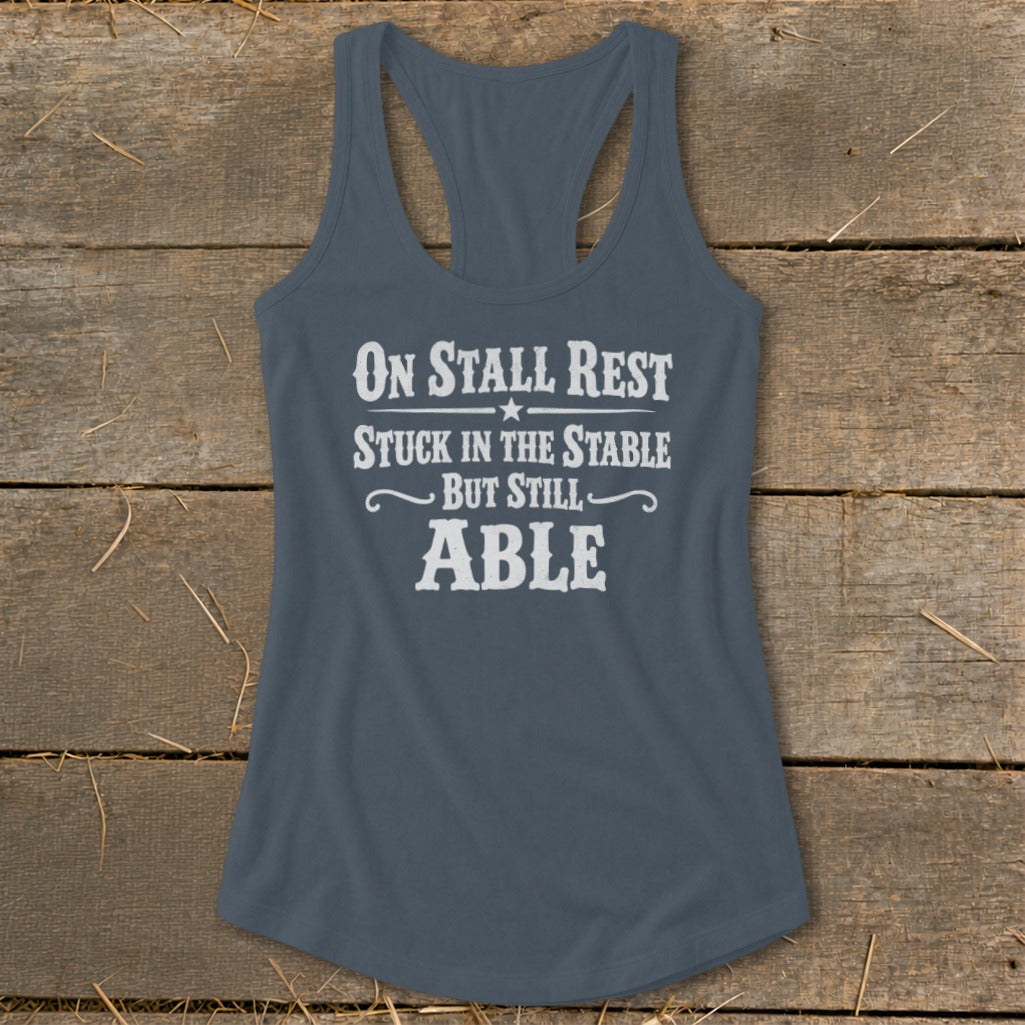 On Stall Rest Racerback Tank