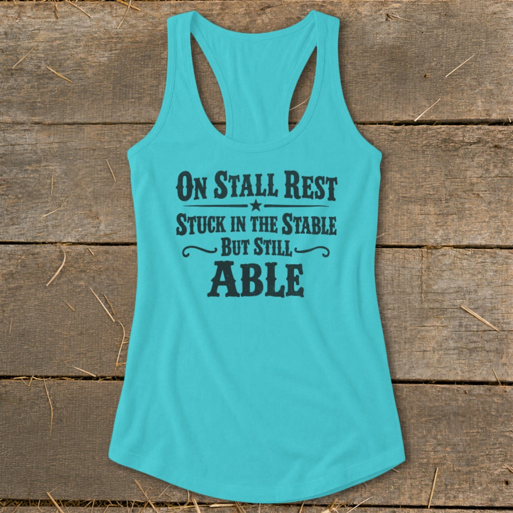 On Stall Rest Racerback Tank