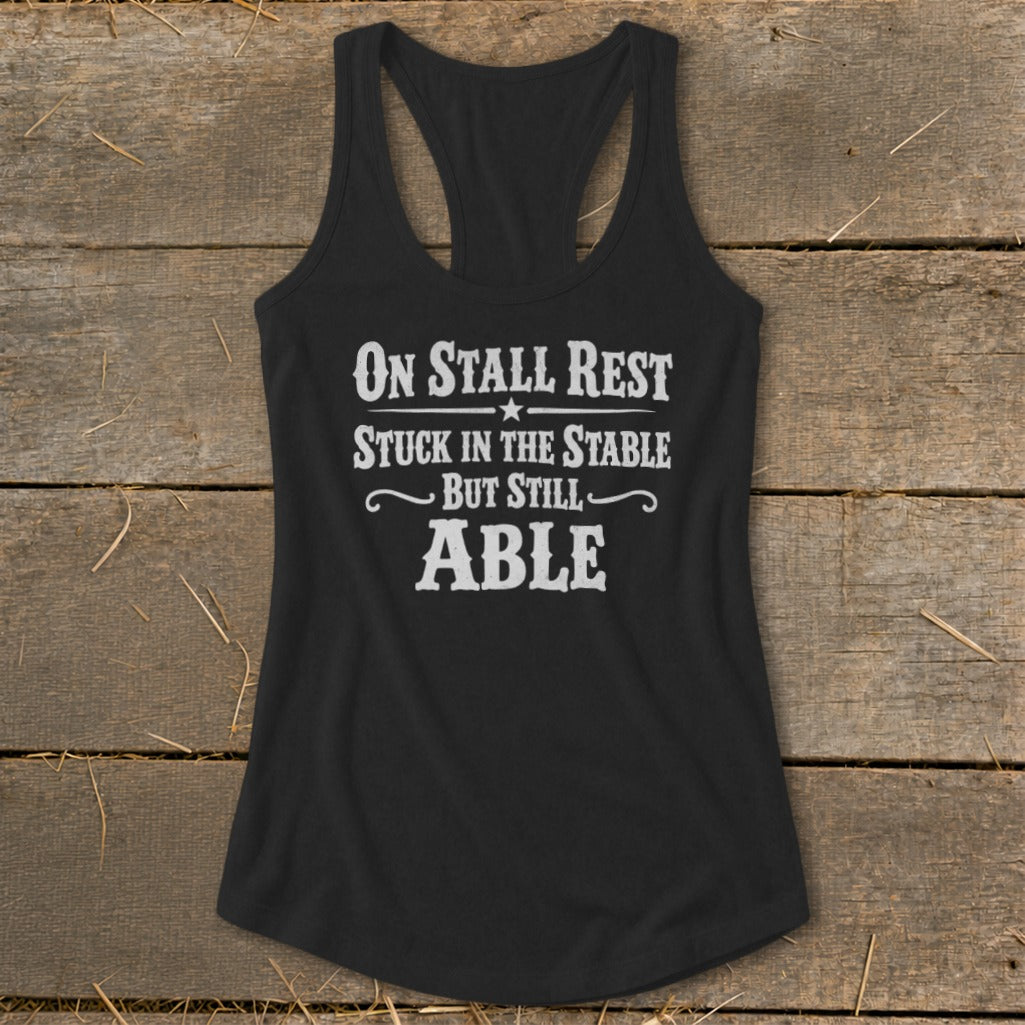 On Stall Rest Racerback Tank