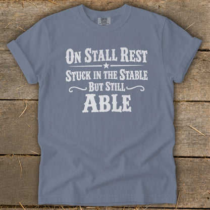 On Stall Rest Signature Tee