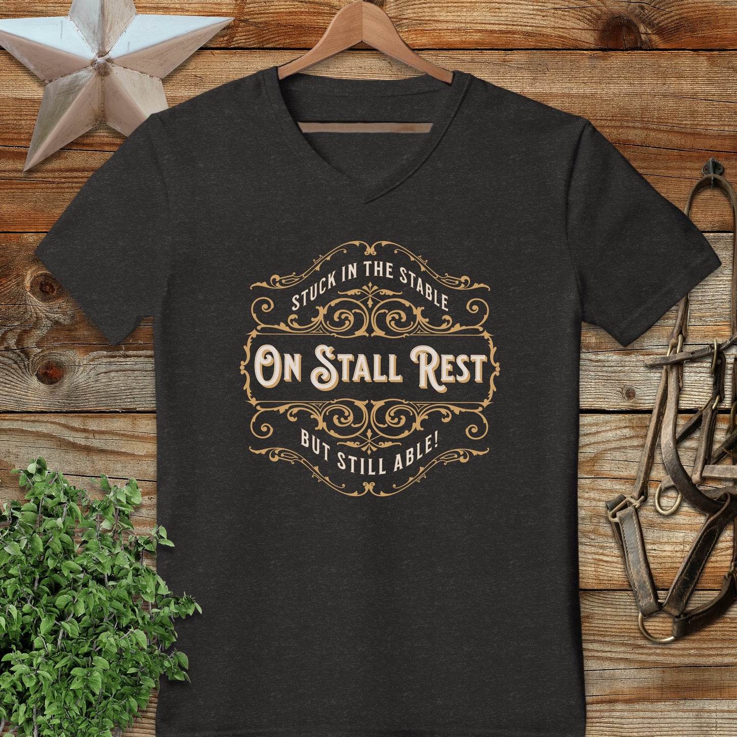 On Stall Rest V-neck