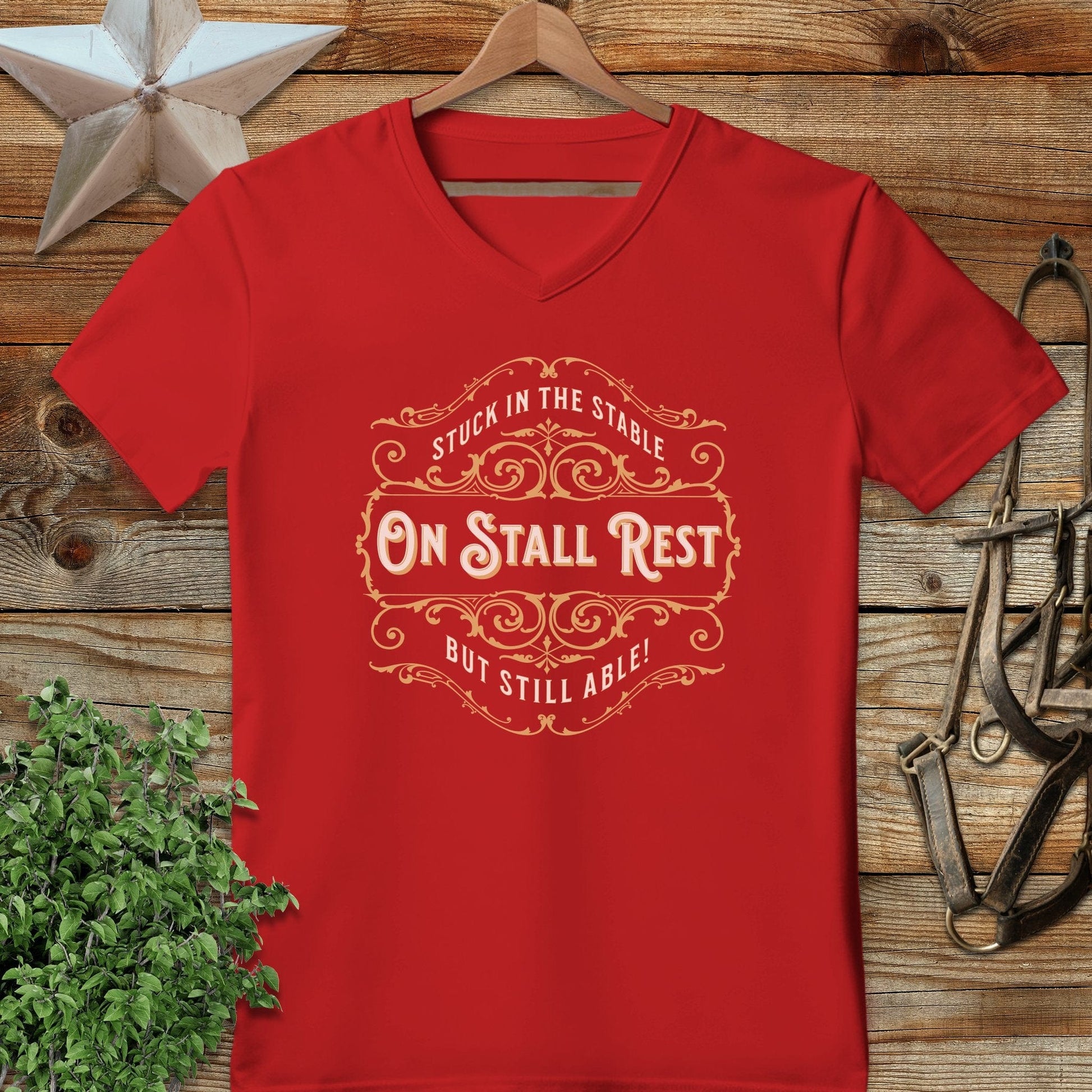 On Stall Rest V-neck