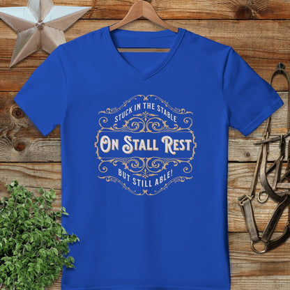 On Stall Rest V-neck