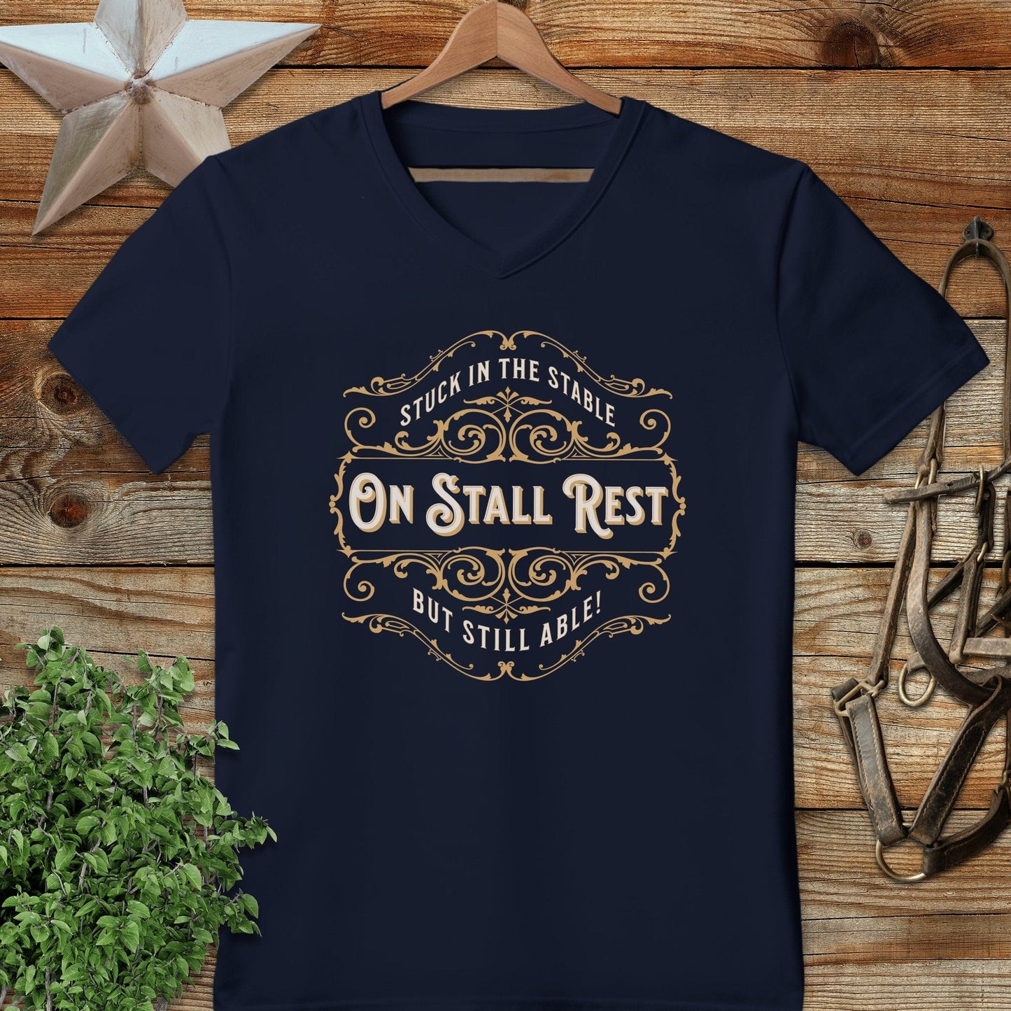 On Stall Rest V-neck