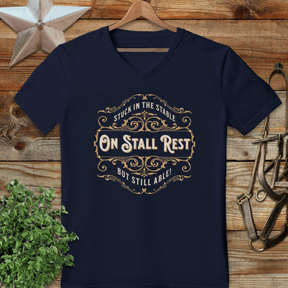 On Stall Rest V-neck