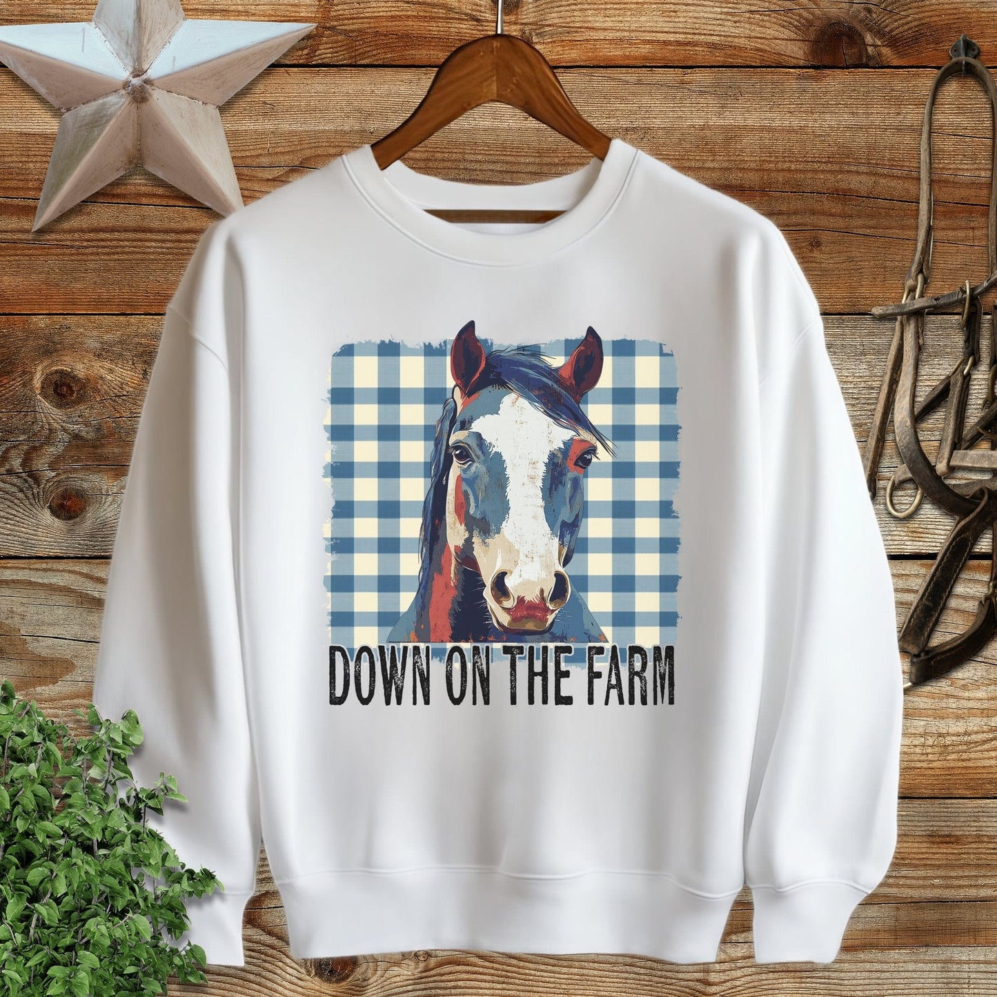 On The Farm Horse Sweatshirt