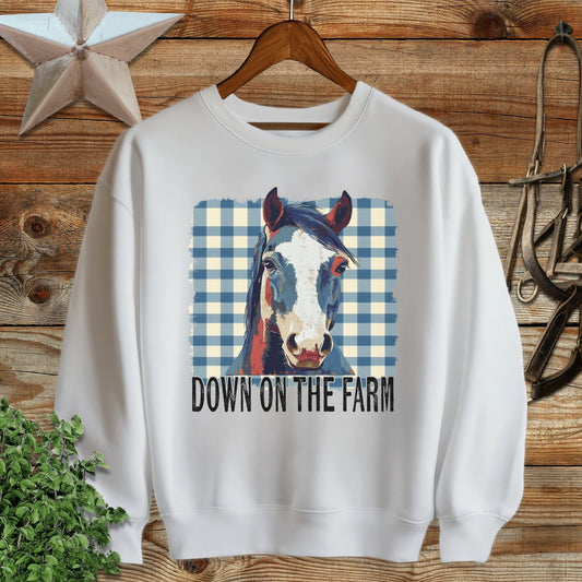 On The Farm Horse Sweatshirt