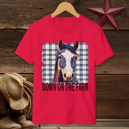 On The Farm Horse T-shirt (Youth)