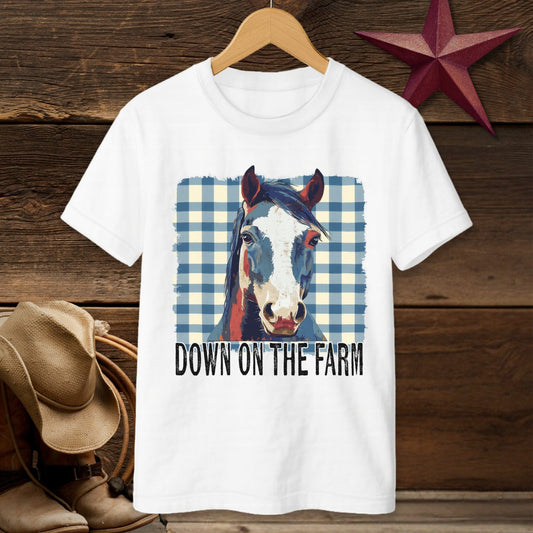 On The Farm Horse T-shirt (Youth)