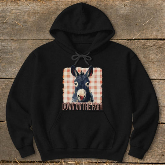 On The Farm Mule Hoodie - Black