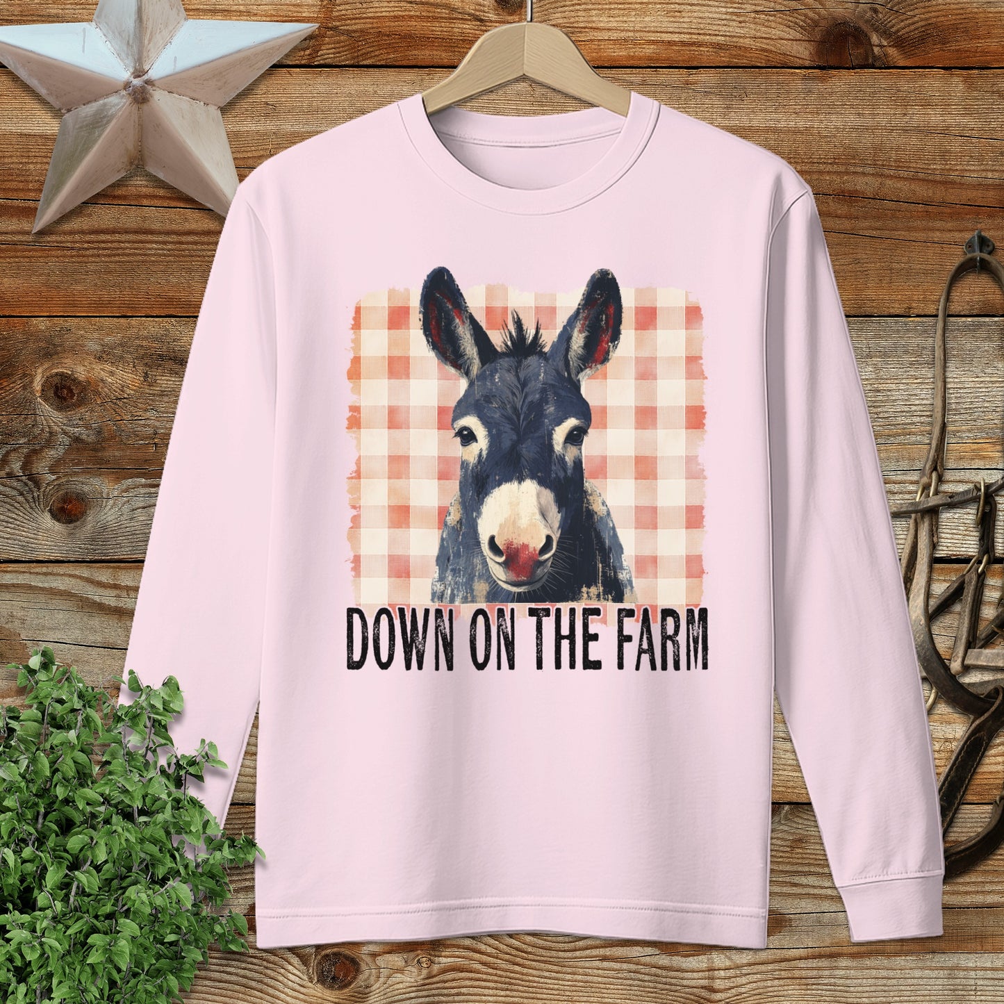 On The Farm Mule Long Sleeve Tee