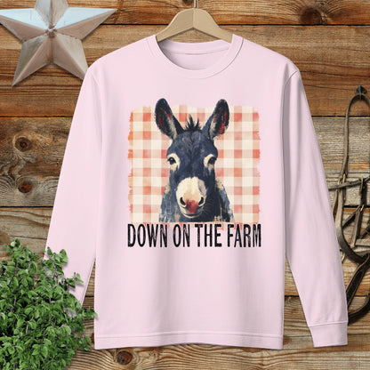 On The Farm Mule Long Sleeve Tee