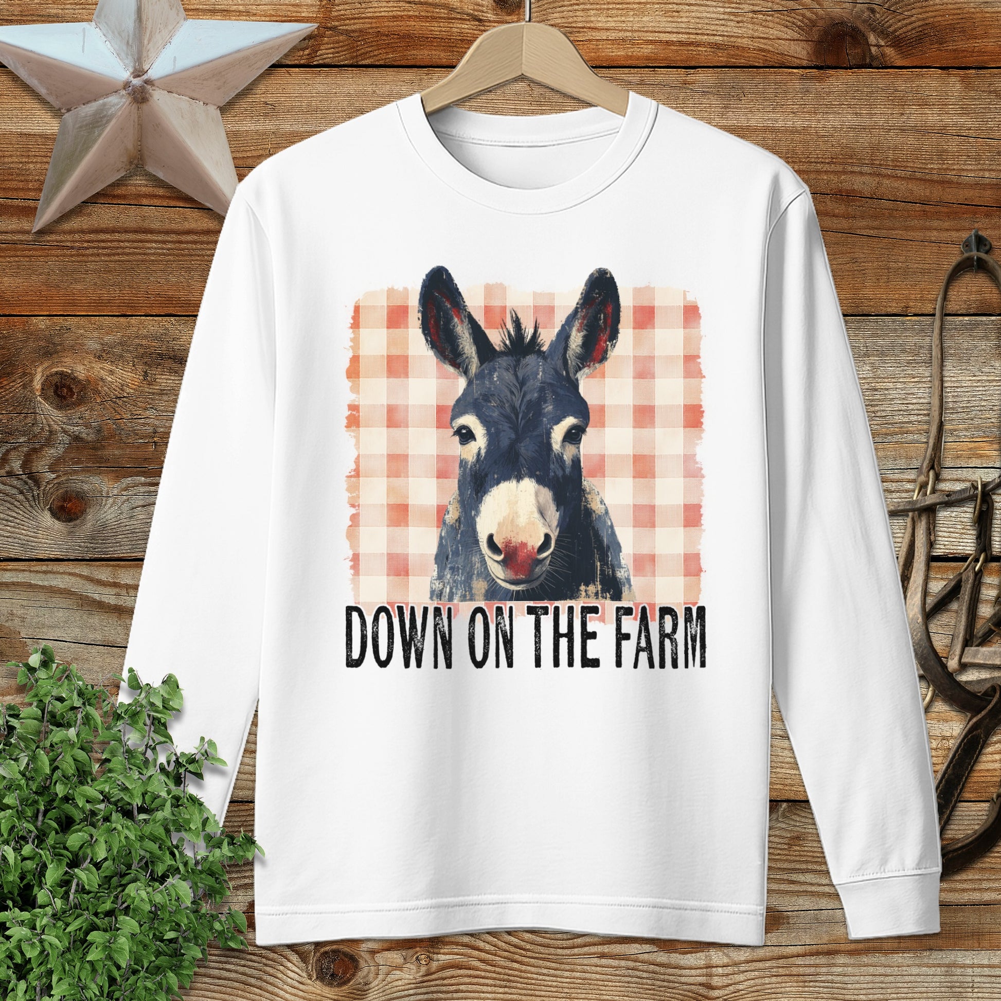 On The Farm Mule Long Sleeve Tee