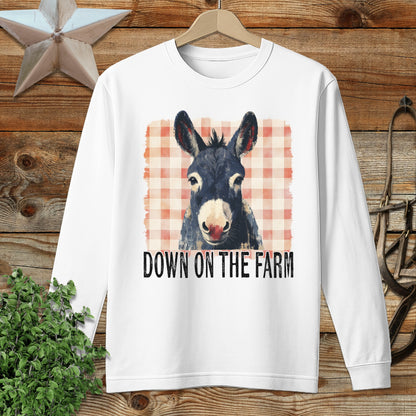 On The Farm Mule Long Sleeve Tee