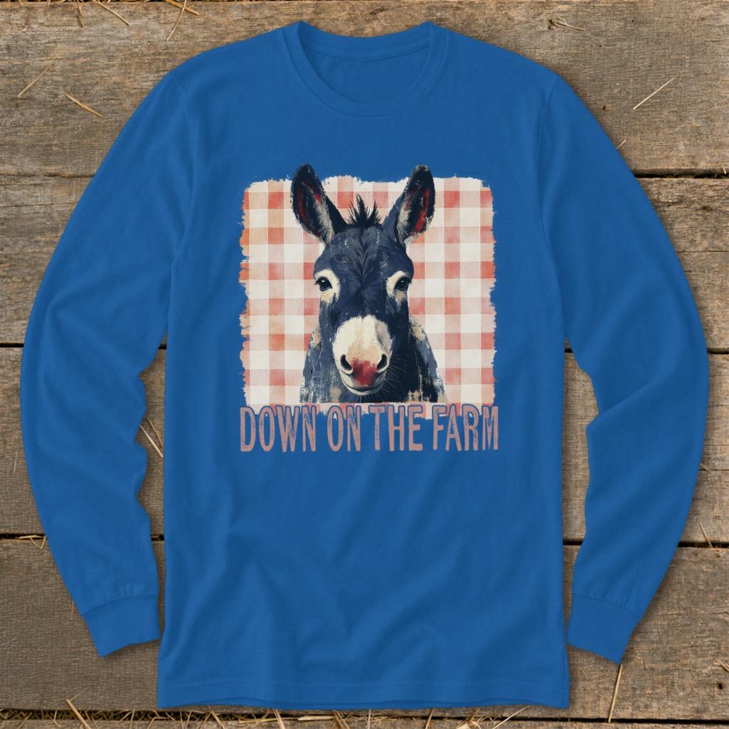 On The Farm Mule Long Sleeve Tee