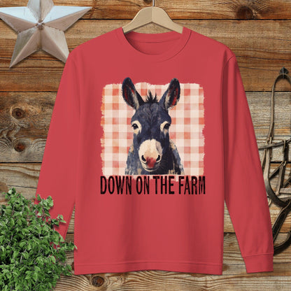 On The Farm Mule Long Sleeve Tee