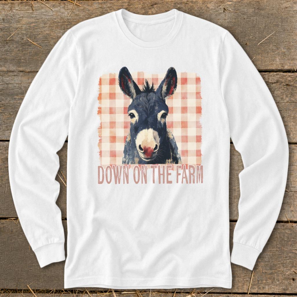 On The Farm Mule Long Sleeve Tee