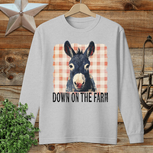 On The Farm Mule Long Sleeve Tee