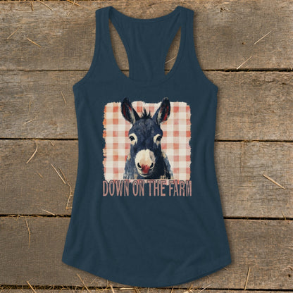 On The Farm Mule Racerback Tank