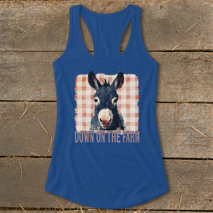 On The Farm Mule Racerback Tank