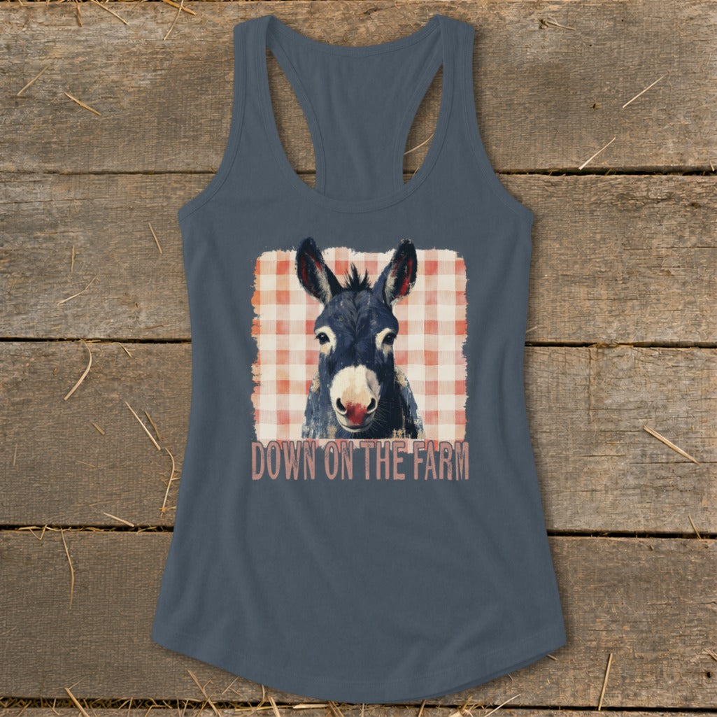 On The Farm Mule Racerback Tank