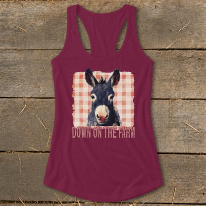 On The Farm Mule Racerback Tank