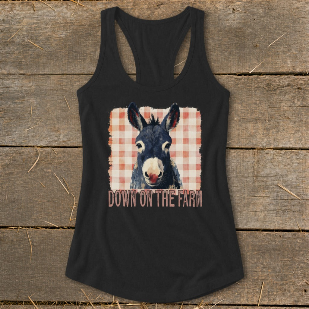 On The Farm Mule Racerback Tank