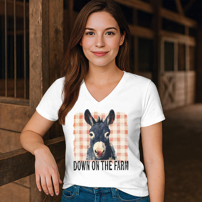 On The Farm Mule V-neck