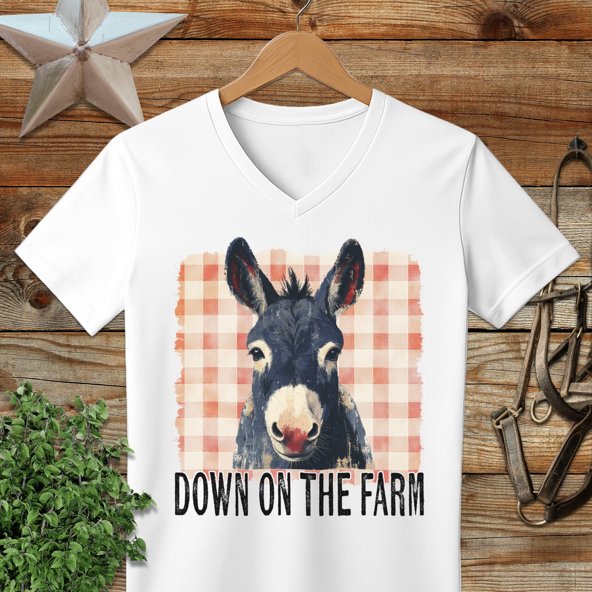 On The Farm Mule V-neck