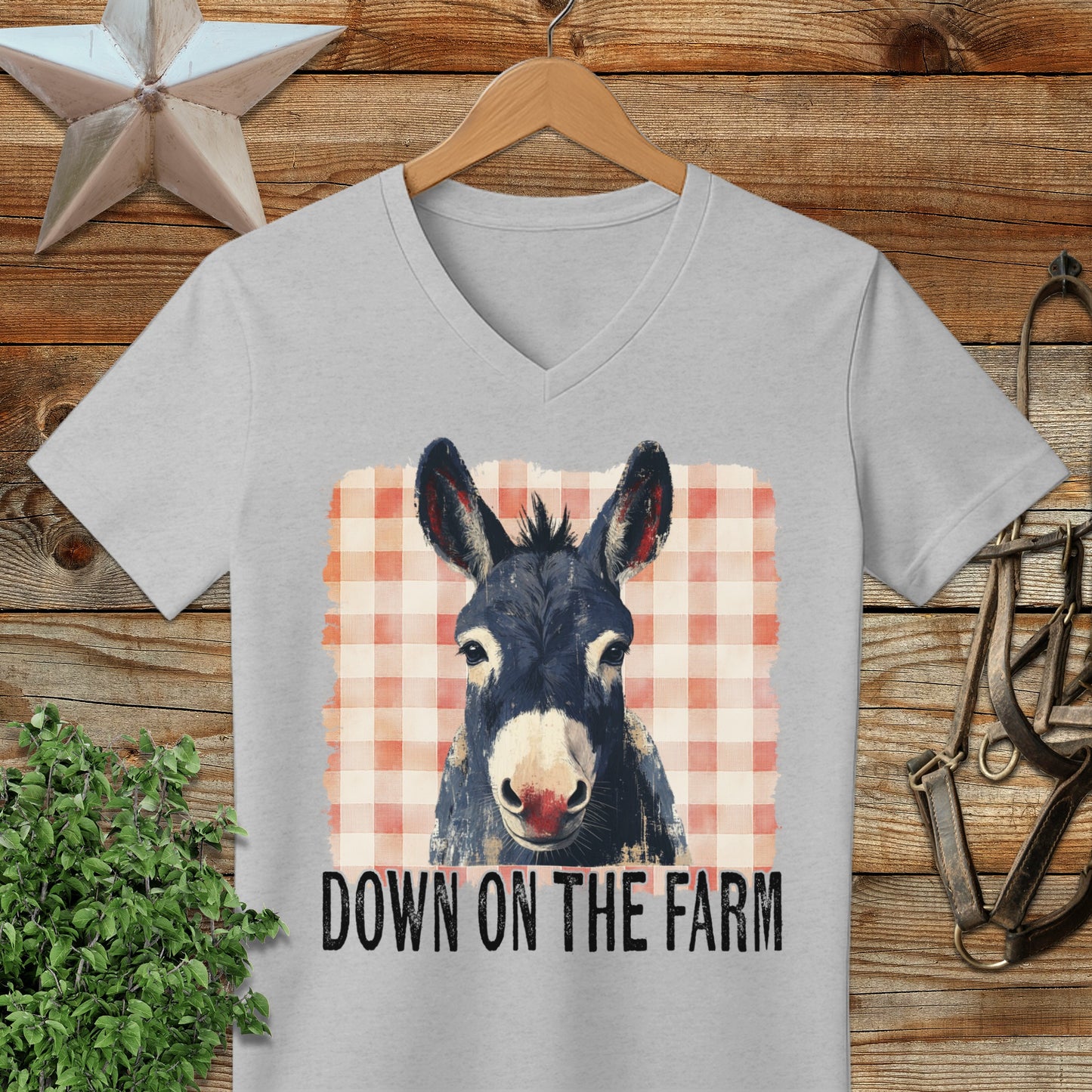 On The Farm Mule V-neck