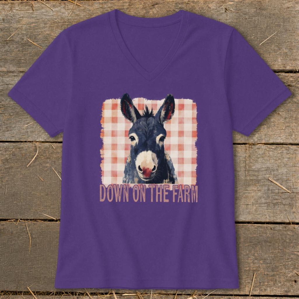 On The Farm Mule V-neck