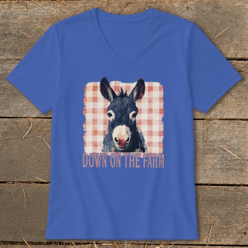 On The Farm Mule V-neck