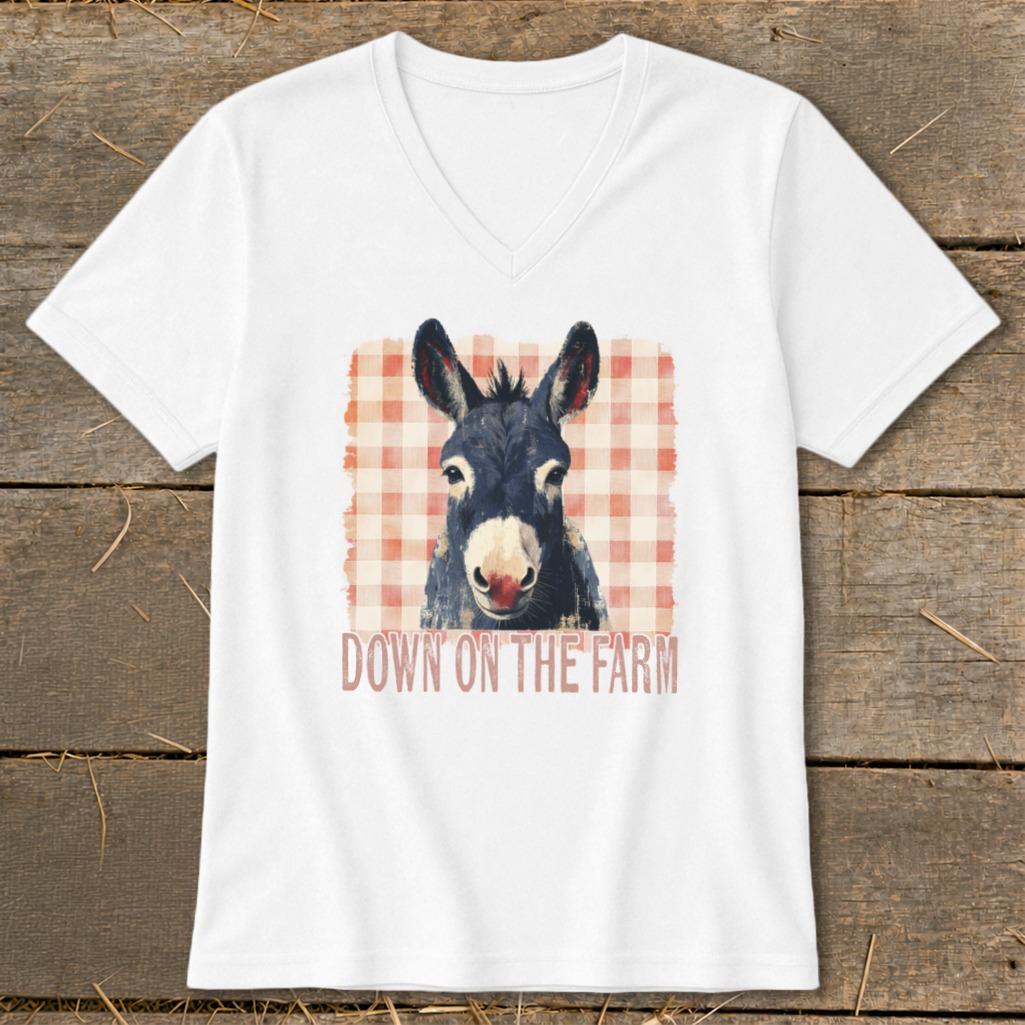 On The Farm Mule V-neck