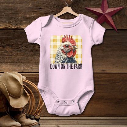 On the Farm Chicken Bodysuit (Baby)