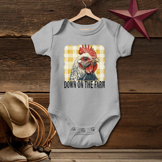 On the Farm Chicken Bodysuit (Baby)