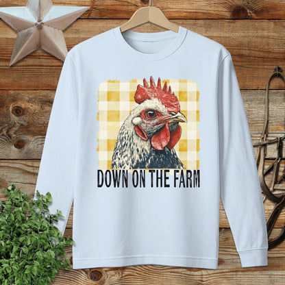 On the Farm Chicken Long Sleeve Tee