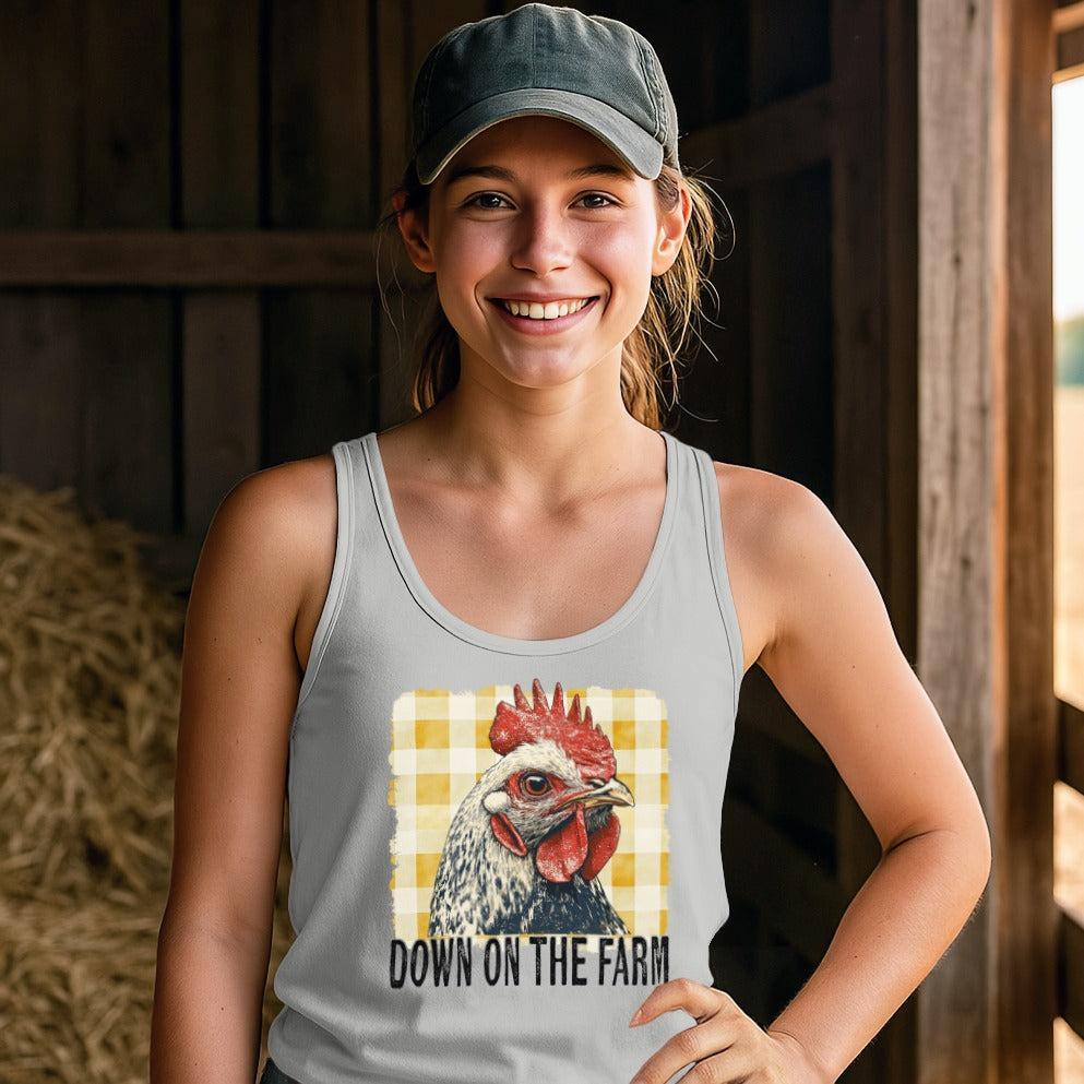On the Farm Chicken Tank Top
