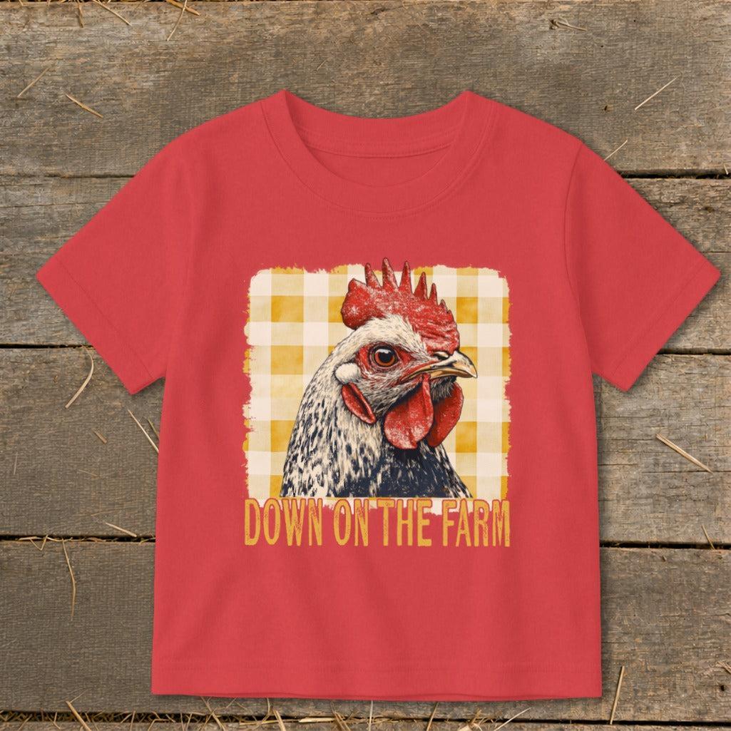 On the Farm Chicken Toddler Tee