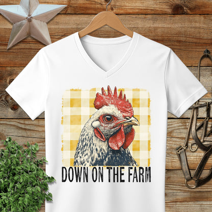 On the Farm Chicken V-neck