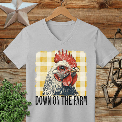 On the Farm Chicken V-neck
