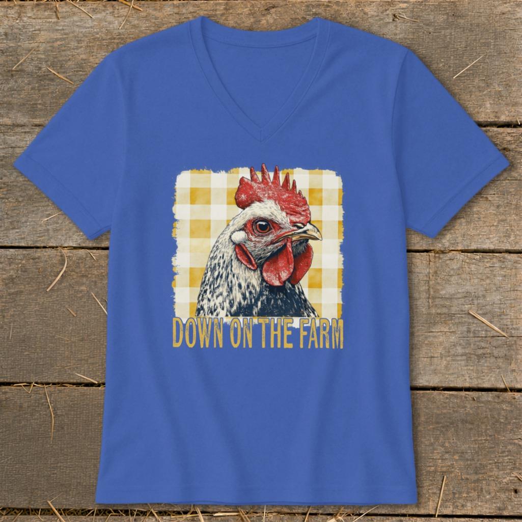On the Farm Chicken V-neck