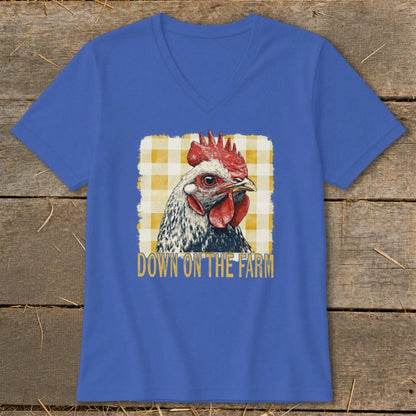 On the Farm Chicken V-neck