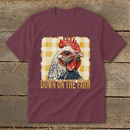 On the Farm Chicken Youth Tee