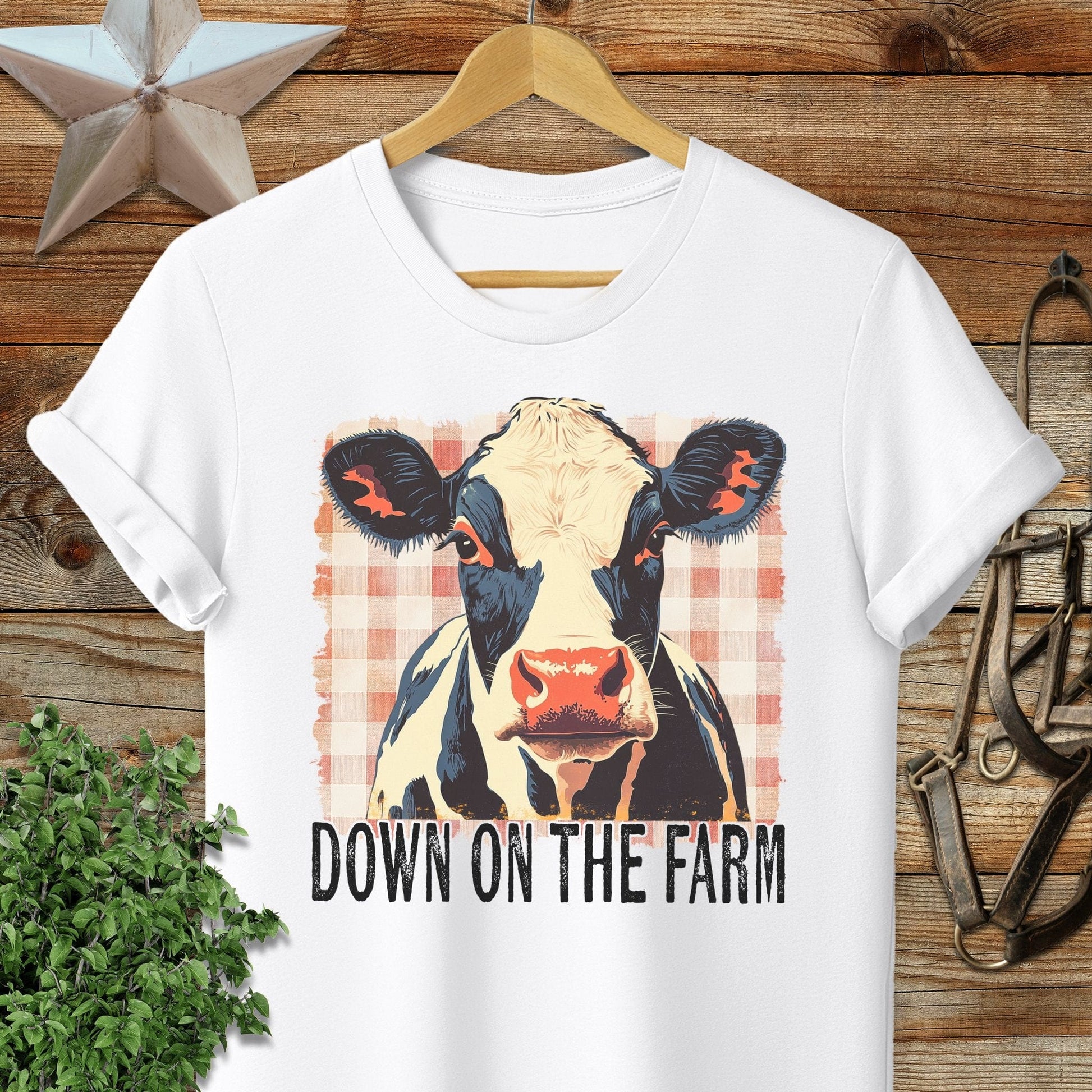 On the Farm Cow Softstyle Tee